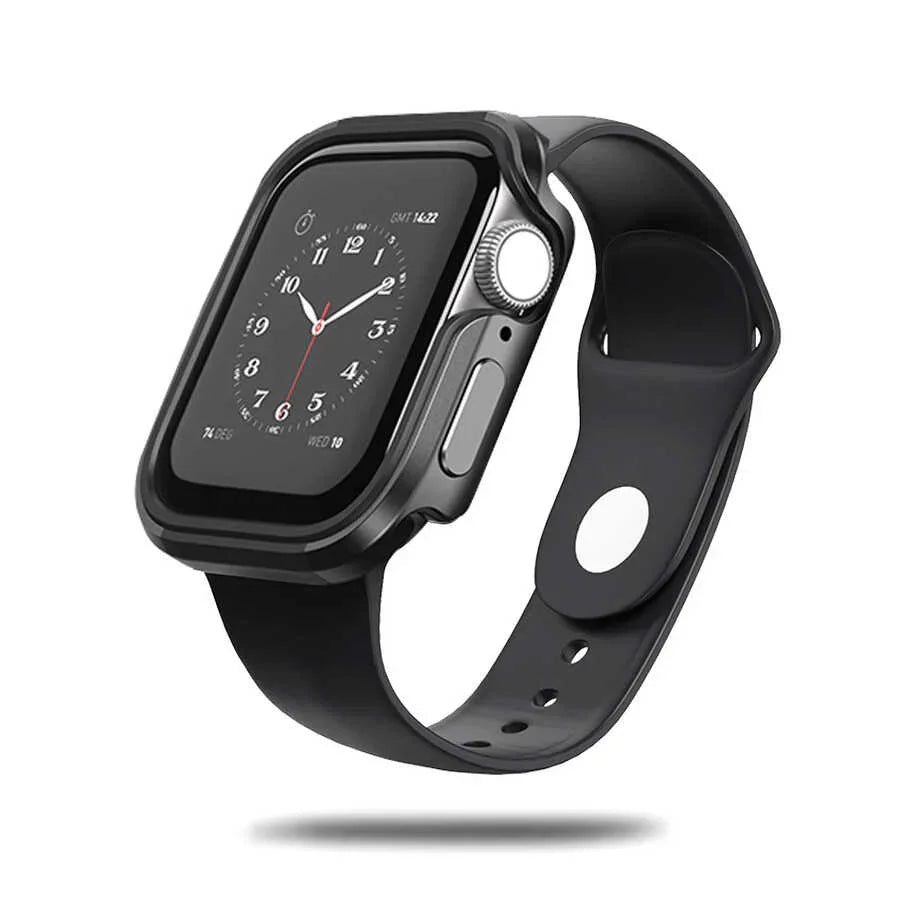 Wiwu Defense Armor Series Case For Apple Watch 44/45 Mm -Black - Tashqila Wiwu Defense Armor Series Case For Apple Watch 44/45 Mm -Black - Tashqila